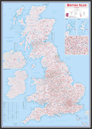 UK00264_L_WDBLA - British Isles Postcode Map
