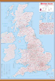 UK00264_H_CWDHB - British Isles Postcode Map