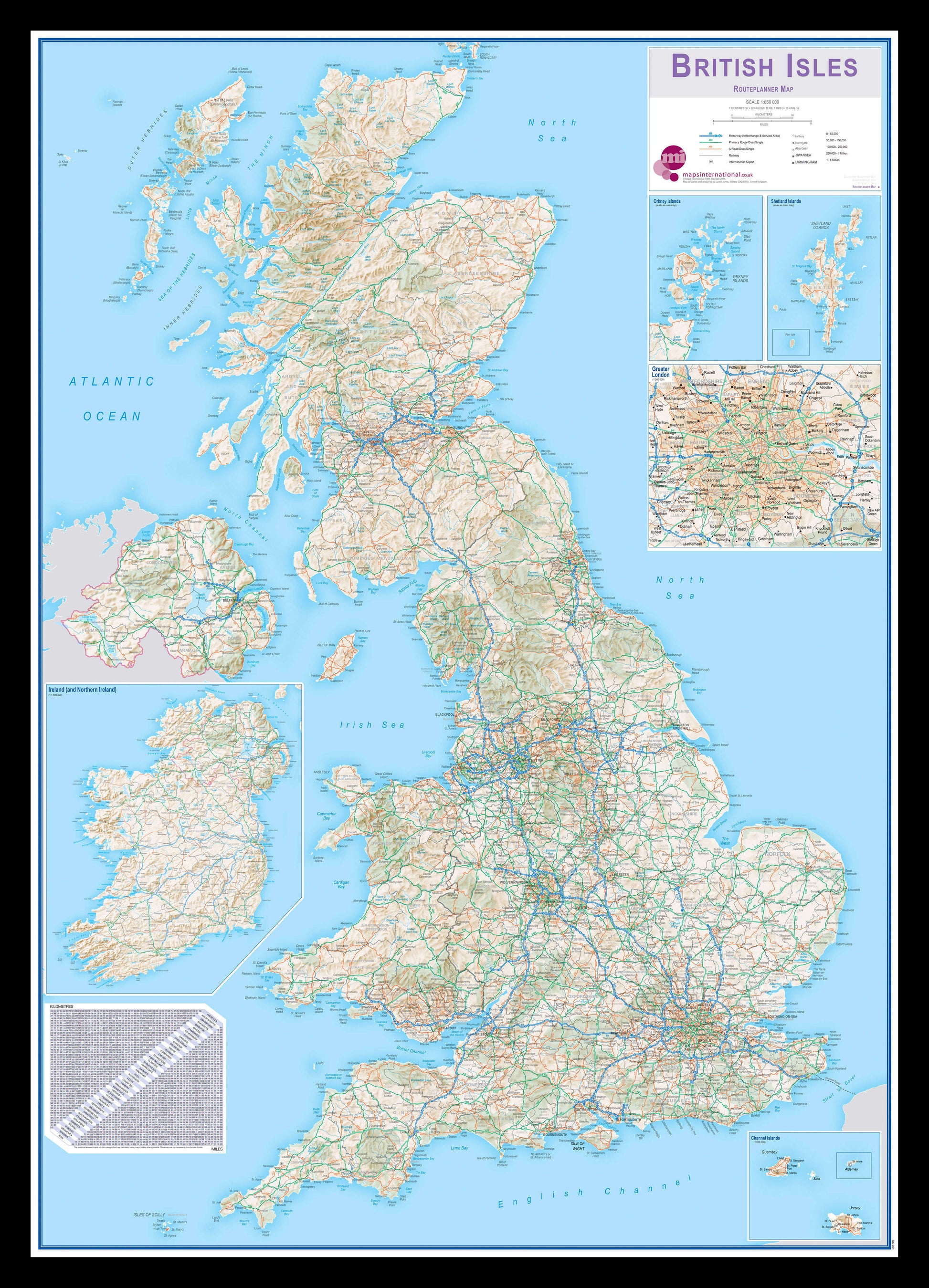UK00261_M_PINBL - UK & Ireland Roadmap (British Isles)