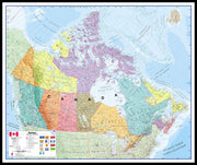 CM00404_L_LBDBL - Canada Wall Map Political