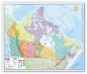 CM00404_L_CANVA - Canada Wall Map Political