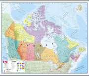 CM00404_L_LAMHB - Canada Wall Map Political