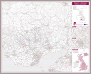 UK00767_L_MGFAL - Cardiff and Swansea Postcode Sector Map