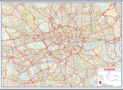 UK00029_H_LAMHB - Central London street Wall Map