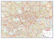 UK00029_L_WDWHI - Central London street Wall Map