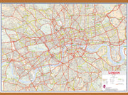 UK00029_H_CWDHB - Central London street Wall Map