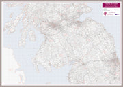 UK00033_L_MGFAL - Central Scotland and Northumbria Postcode District Map