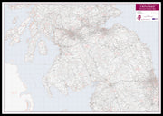 UK00033_L_LBDBL - Central Scotland and Northumbria Postcode District Map