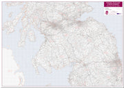 UK00033_L_LMBRD - Central Scotland and Northumbria Postcode District Map