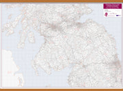 UK00033_L_LWDHB - Central Scotland and Northumbria Postcode District Map