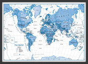 WM01228_M_BWBLA - Children's Art Map of the World Blue