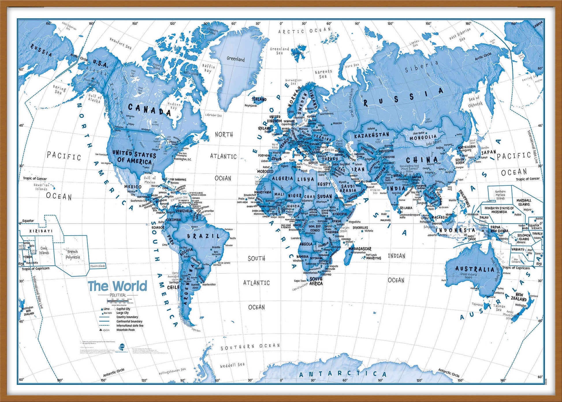WM01228_L_WDTEA - Children's Art Map of the World Blue