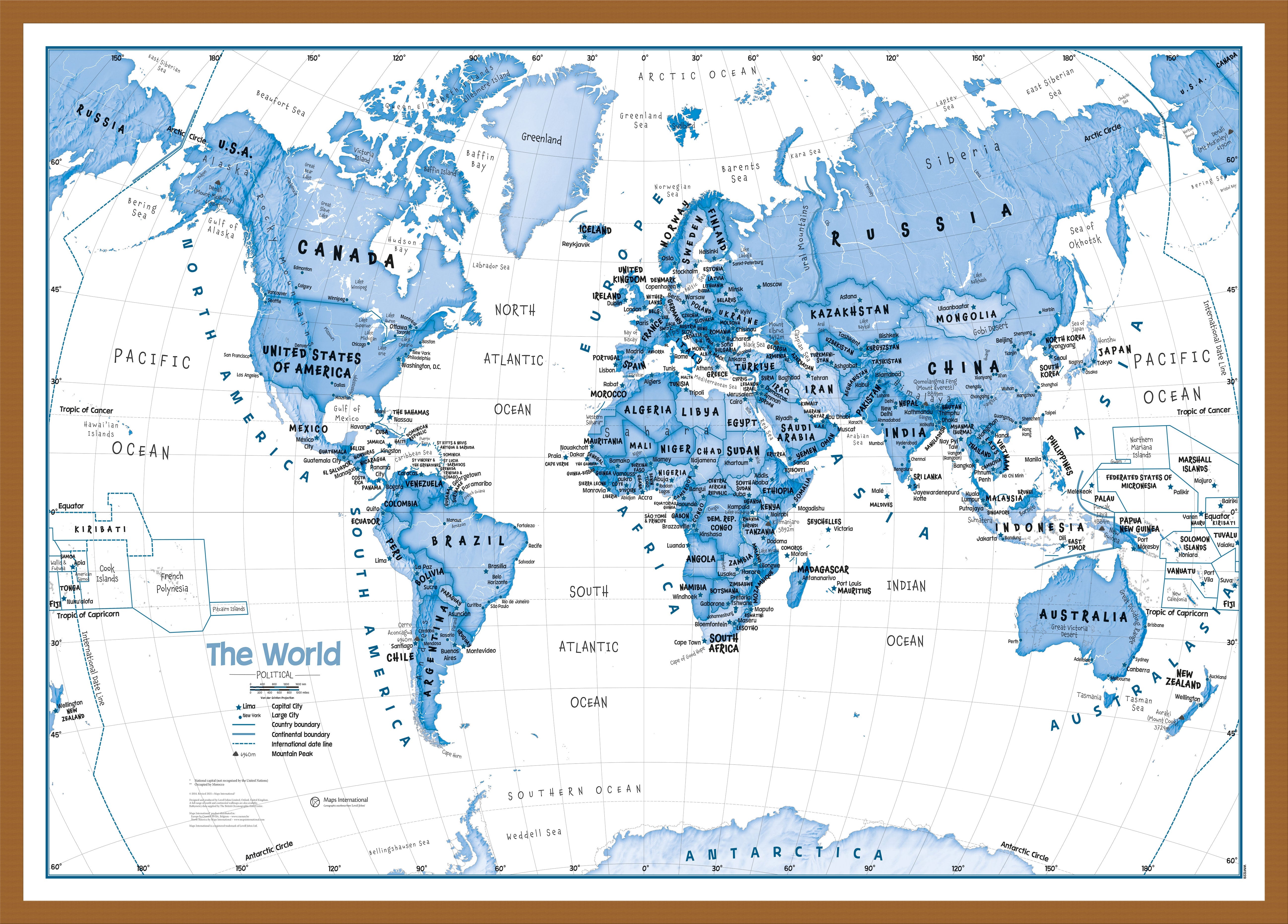 WM01228_L_WDTEA - Children's Art Map of the World Blue