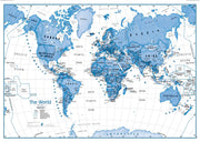 WM01228_M_LAMIN - Children's Art Map of the World Blue