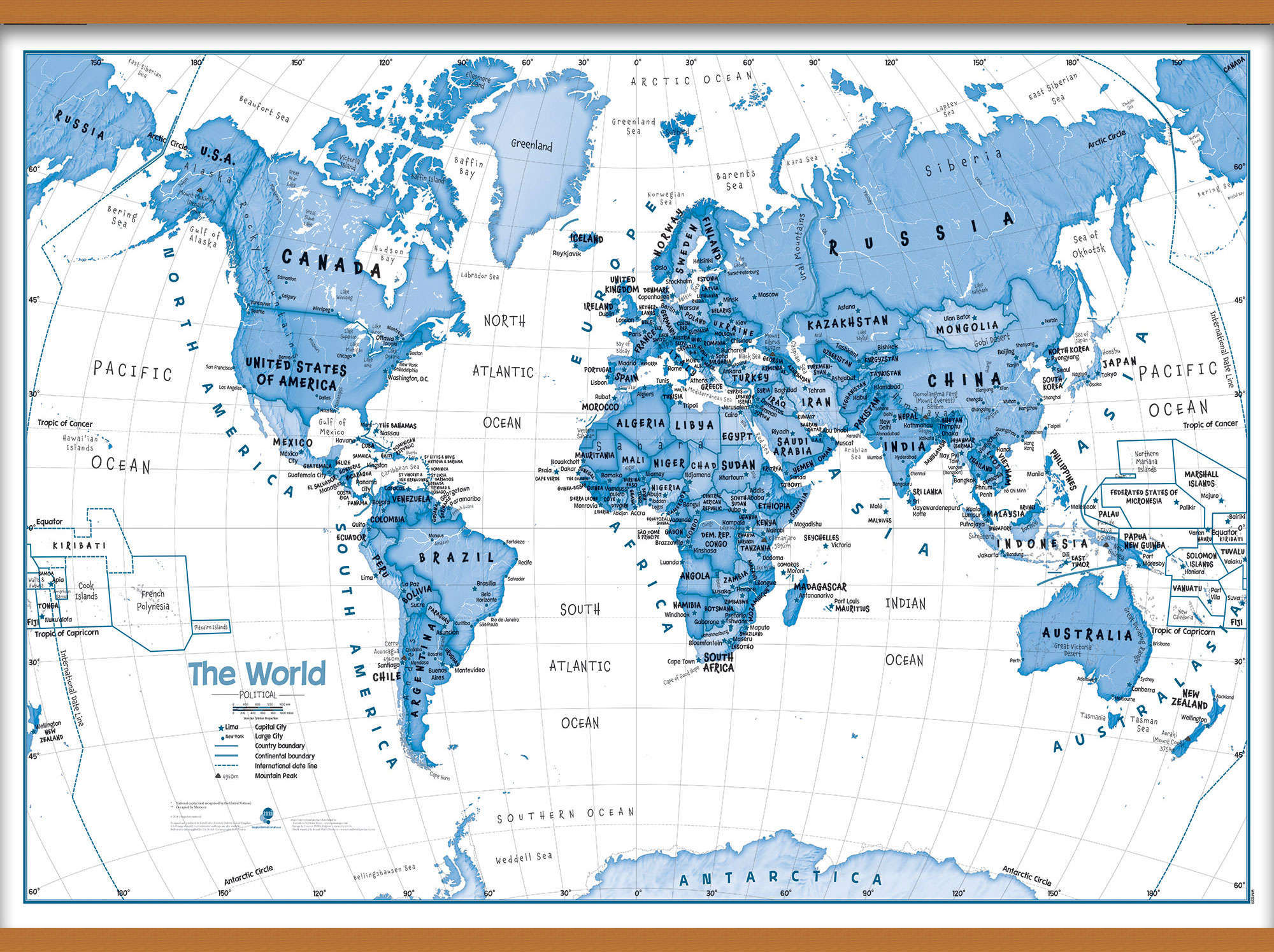 WM01228_L_CWDHB - Children's Art Map of the World Blue