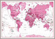 WM01229_H_MGFAL - Children's Art Map of the World Pink