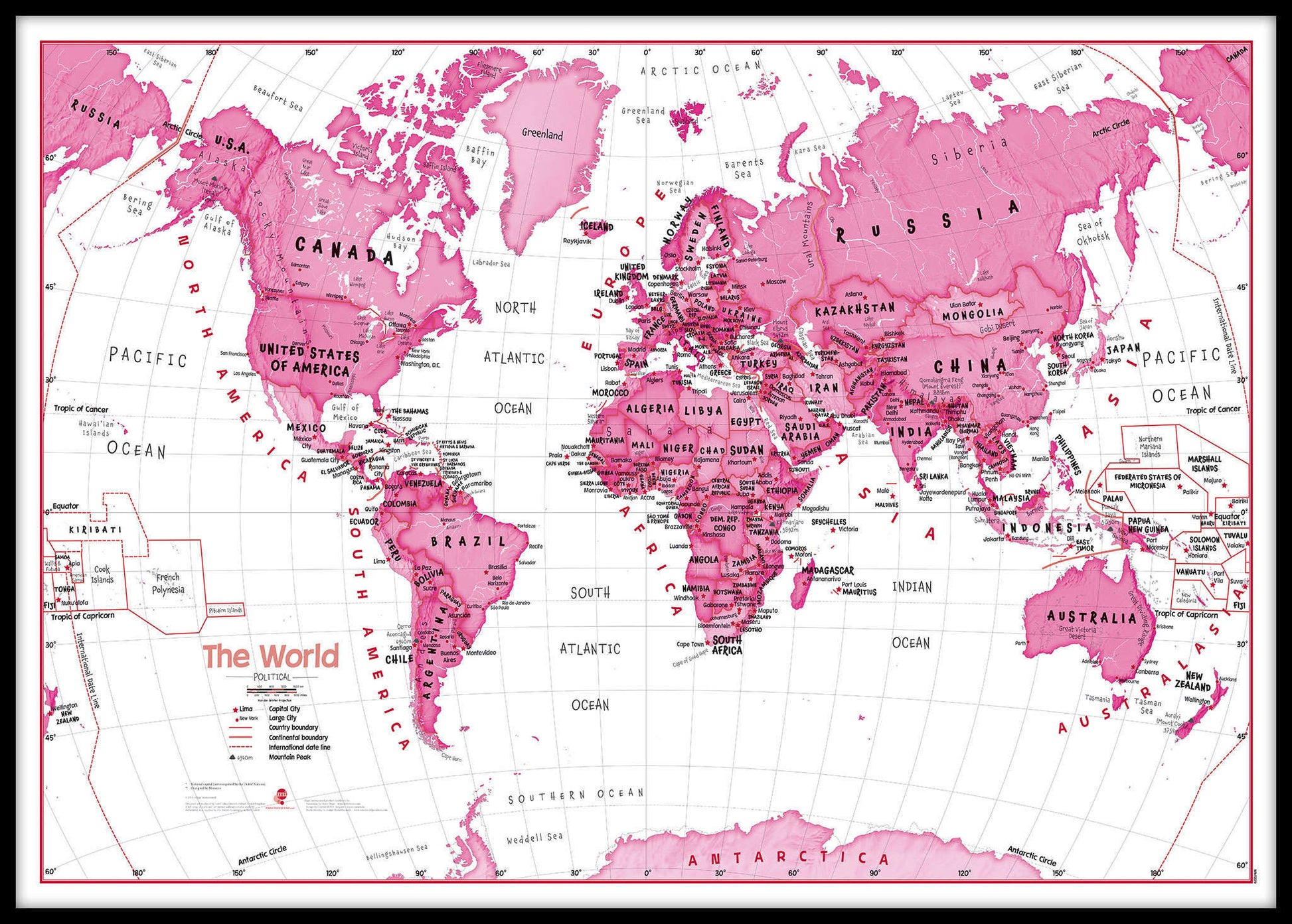 WM01229_L_LBDBL - Children's Art Map of the World Pink