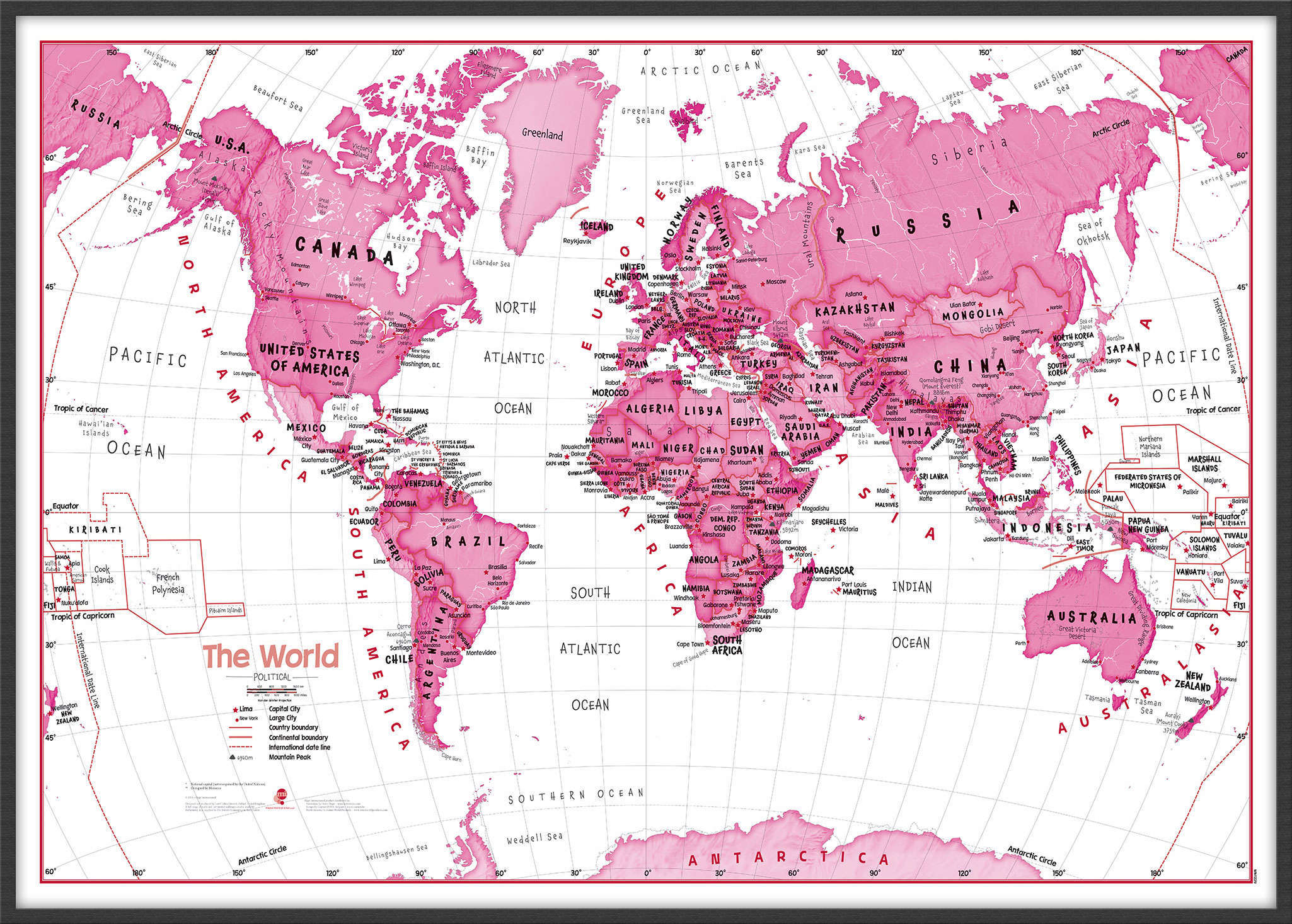 WM01229_L_LBWBL - Children's Art Map of the World Pink