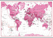 WM01229_L_CANHB - Children's Art Map of the World Pink