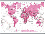 WM01229_M_CANHB - Children's Art Map of the World Pink