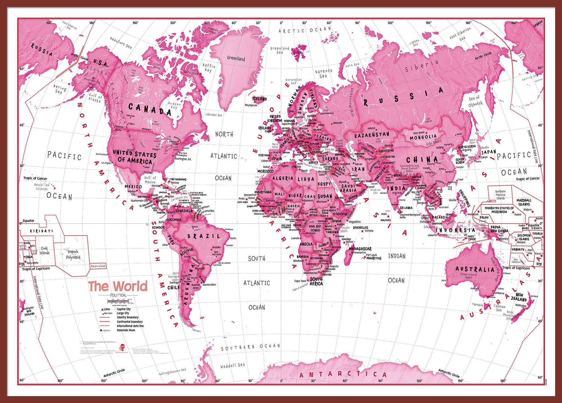 WM01229_L_LBDOK - Children's Art Map of the World Pink