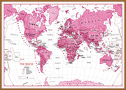 WM01229_L_WDTEA - Children's Art Map of the World Pink