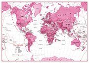 WM01229_M_LAMIN - Children's Art Map of the World Pink