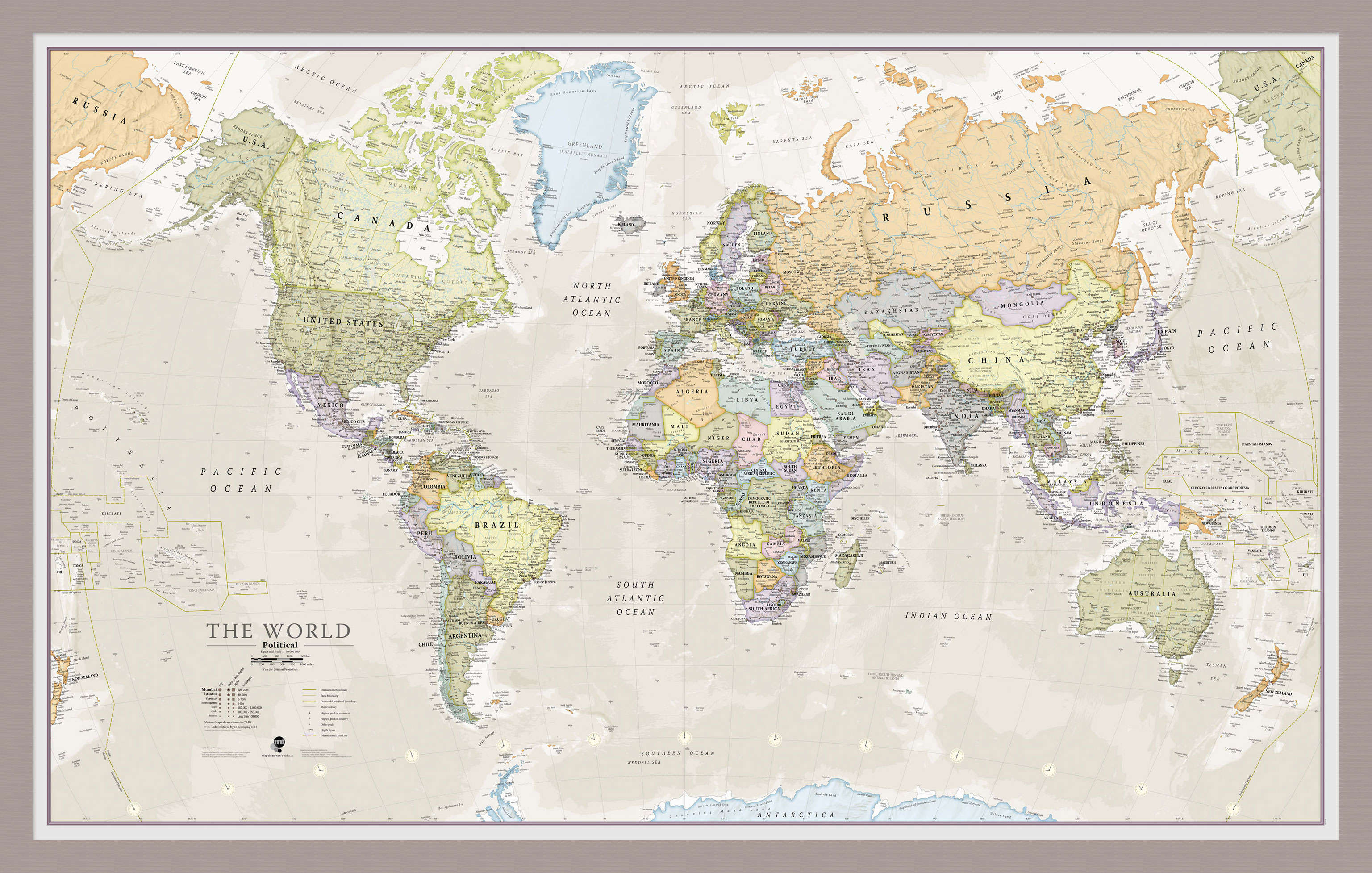 WM01192_S_PINAL - Classic World Map