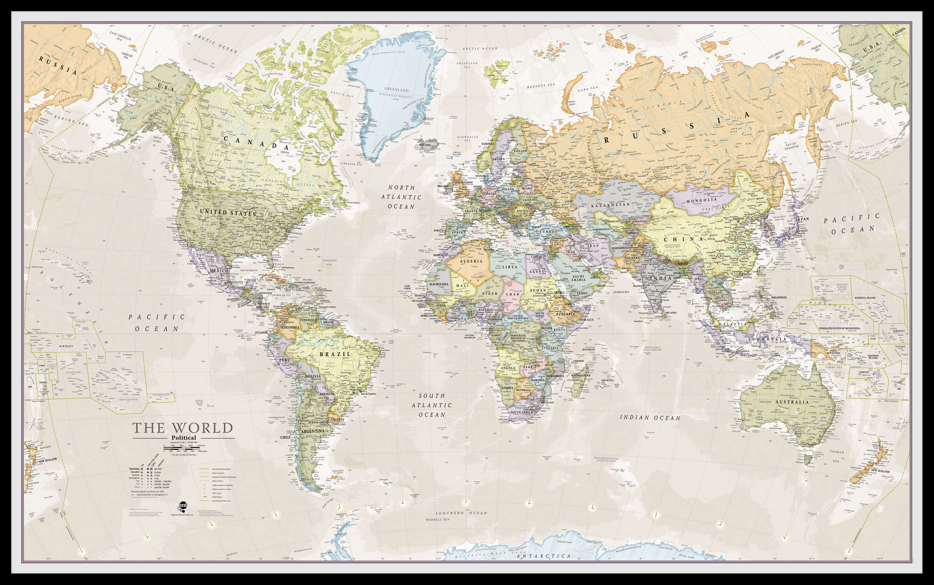WM01192_H_LBDBL - Classic World Map
