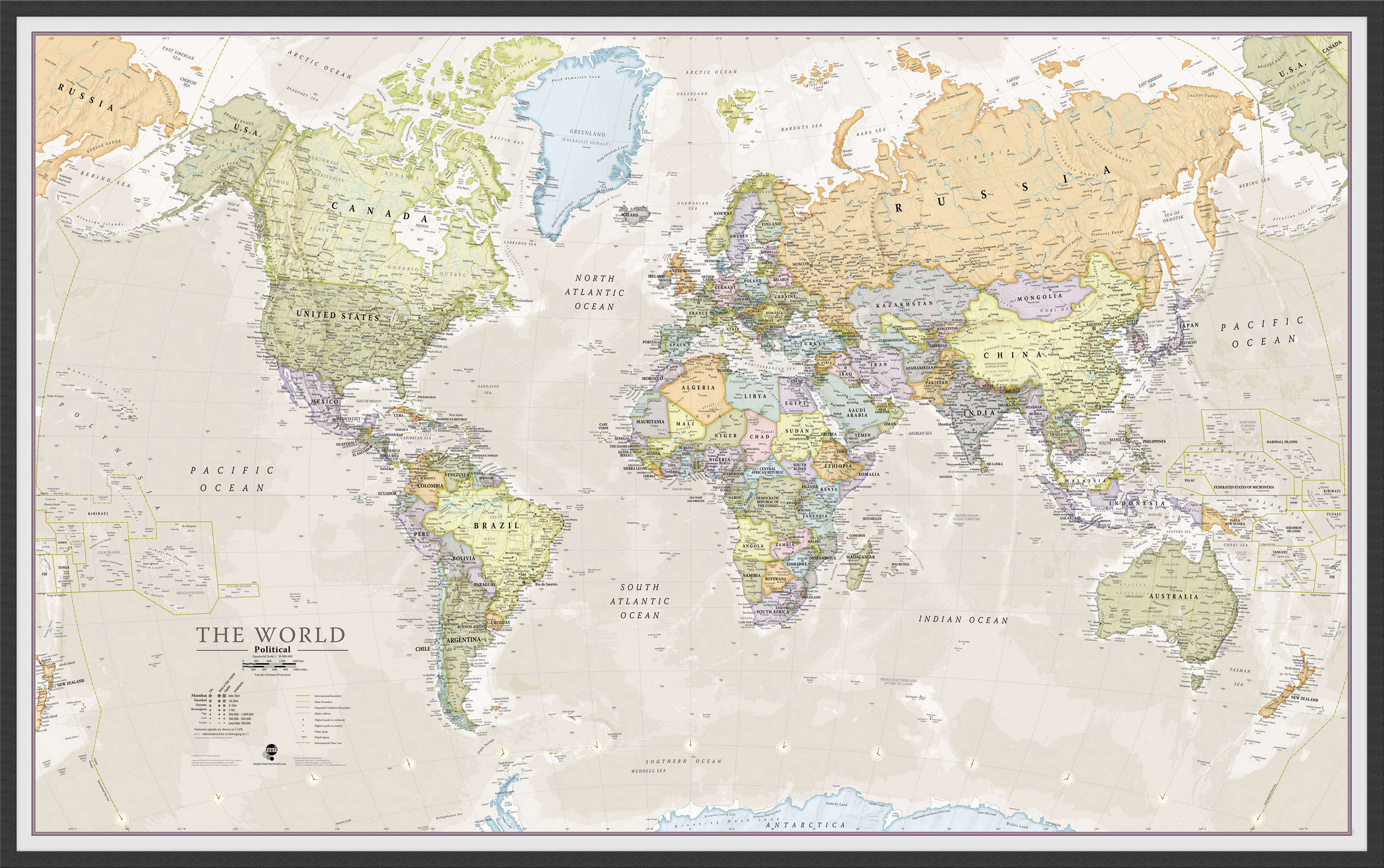 WM01192_L_WDBLA - Classic World Map