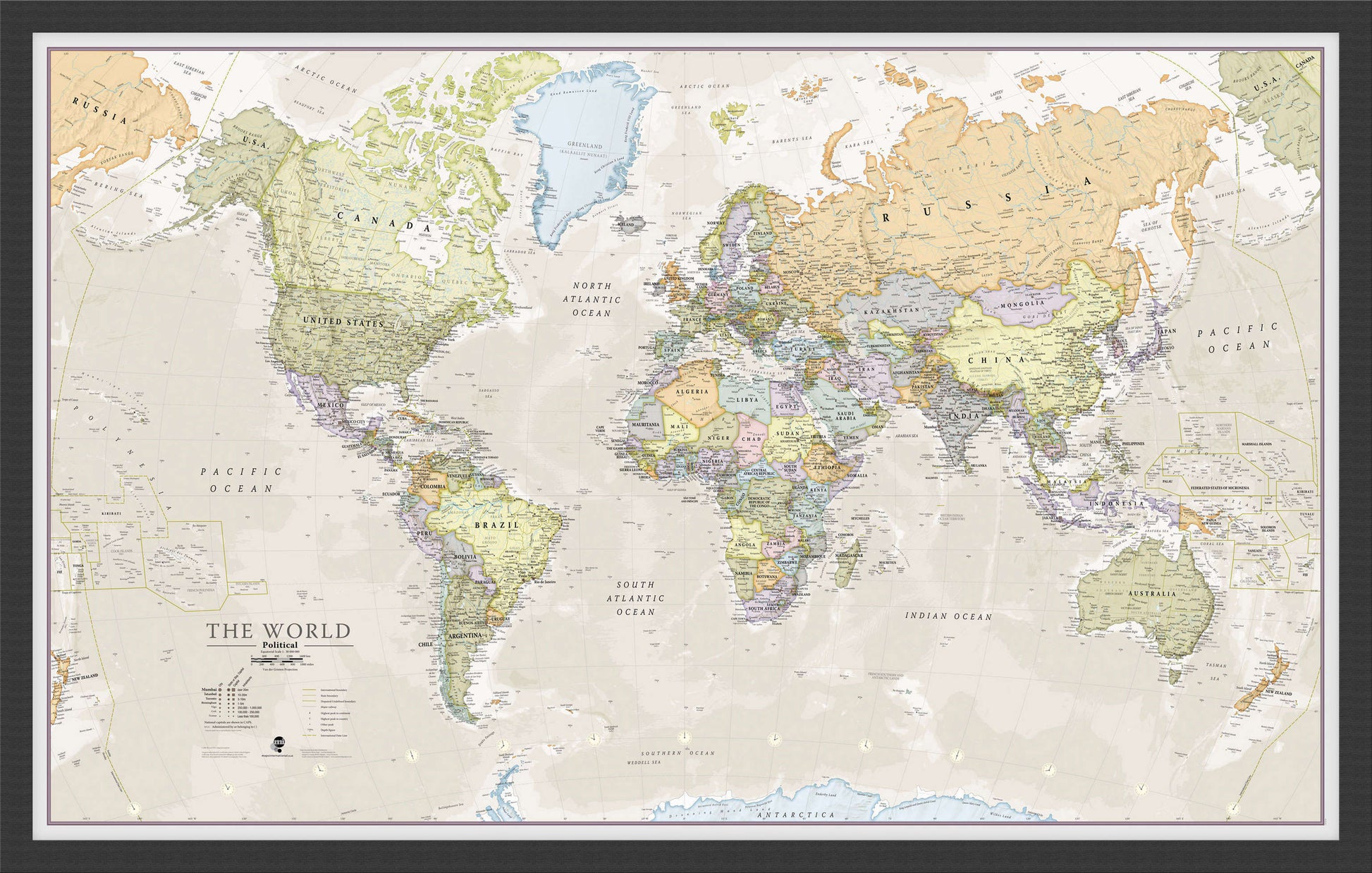 WM01192_S_WDBLA - Classic World Map