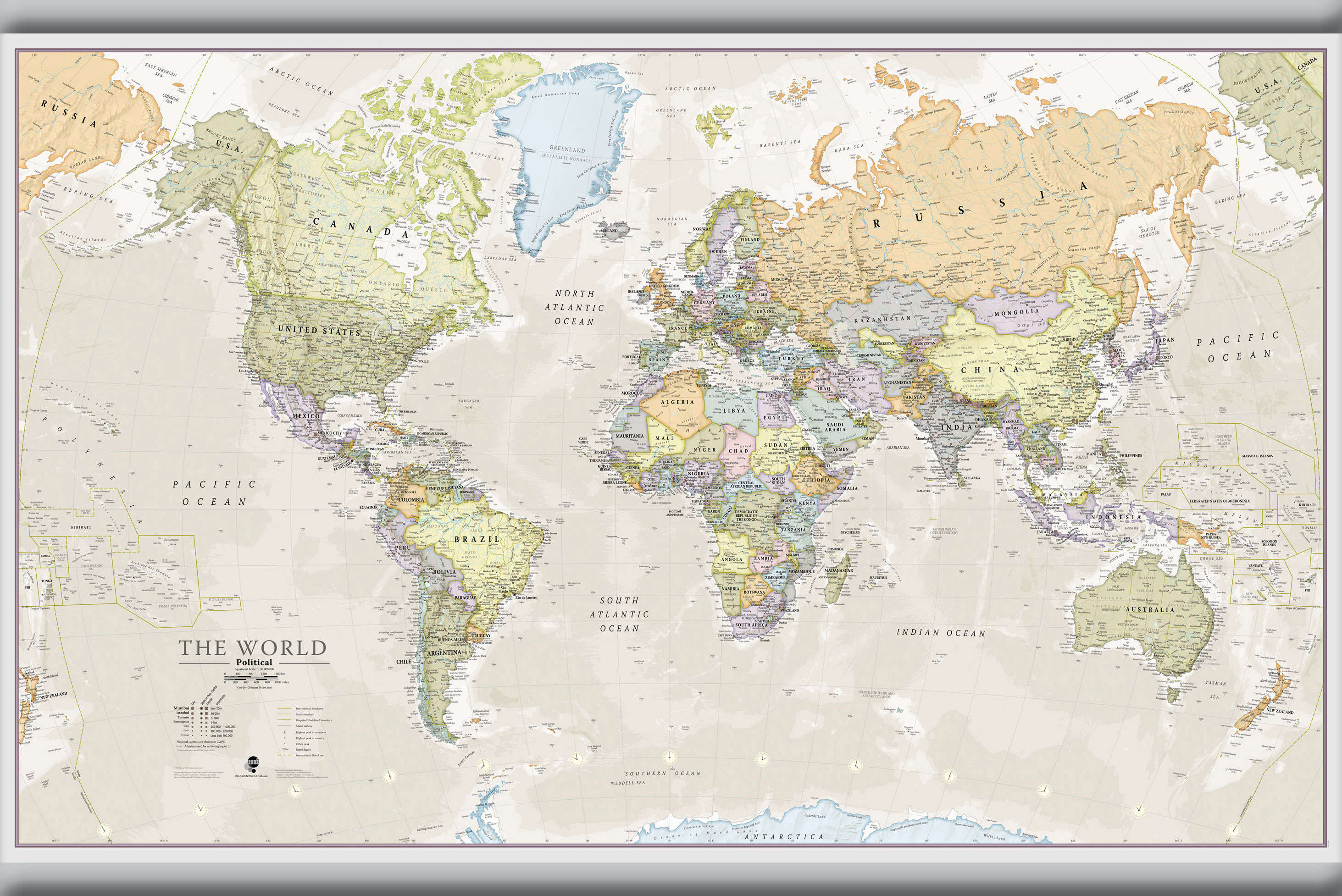 WM01192_S_LAMHB - Classic World Map