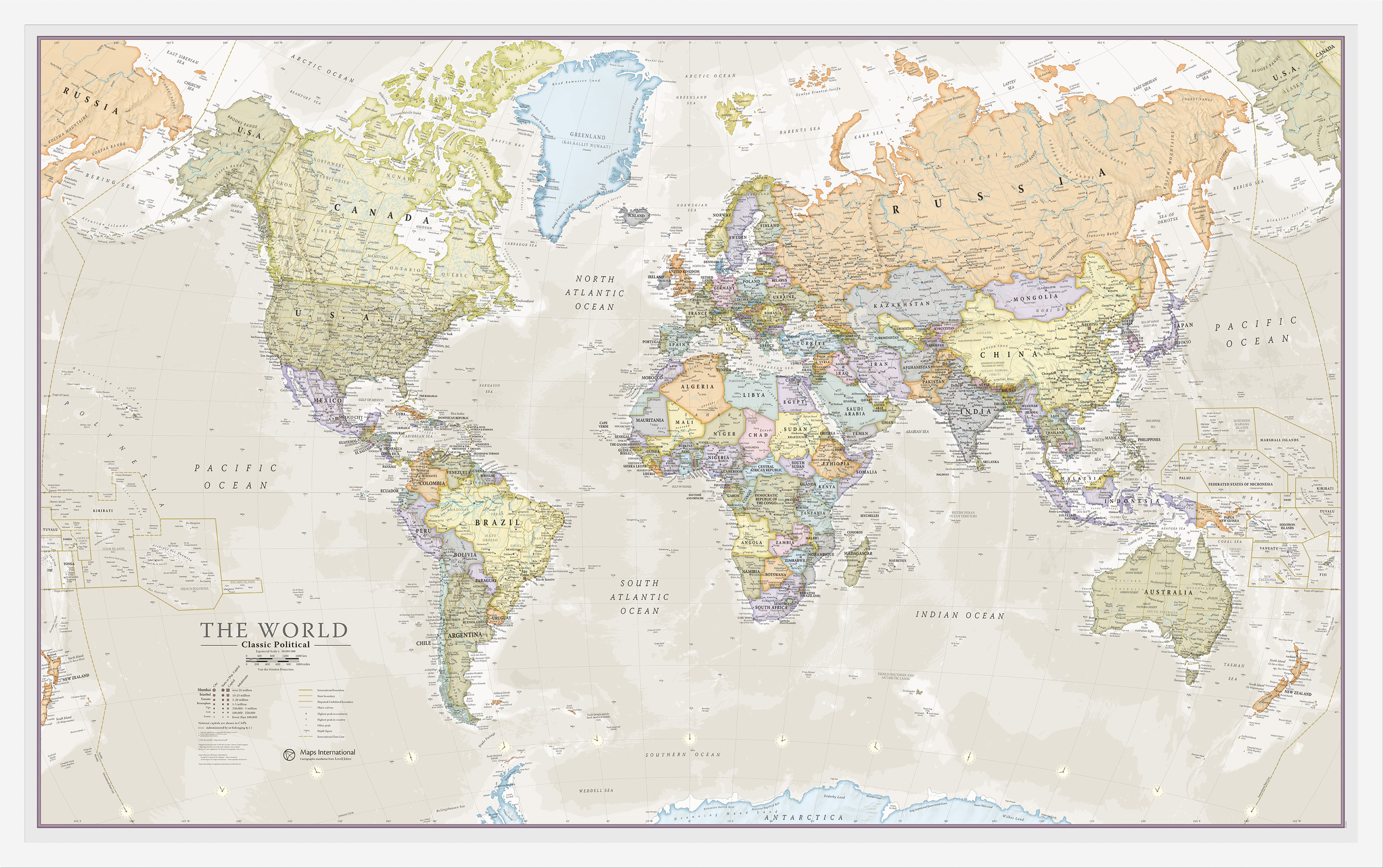WM01192_L_WDWHI - Classic World Map