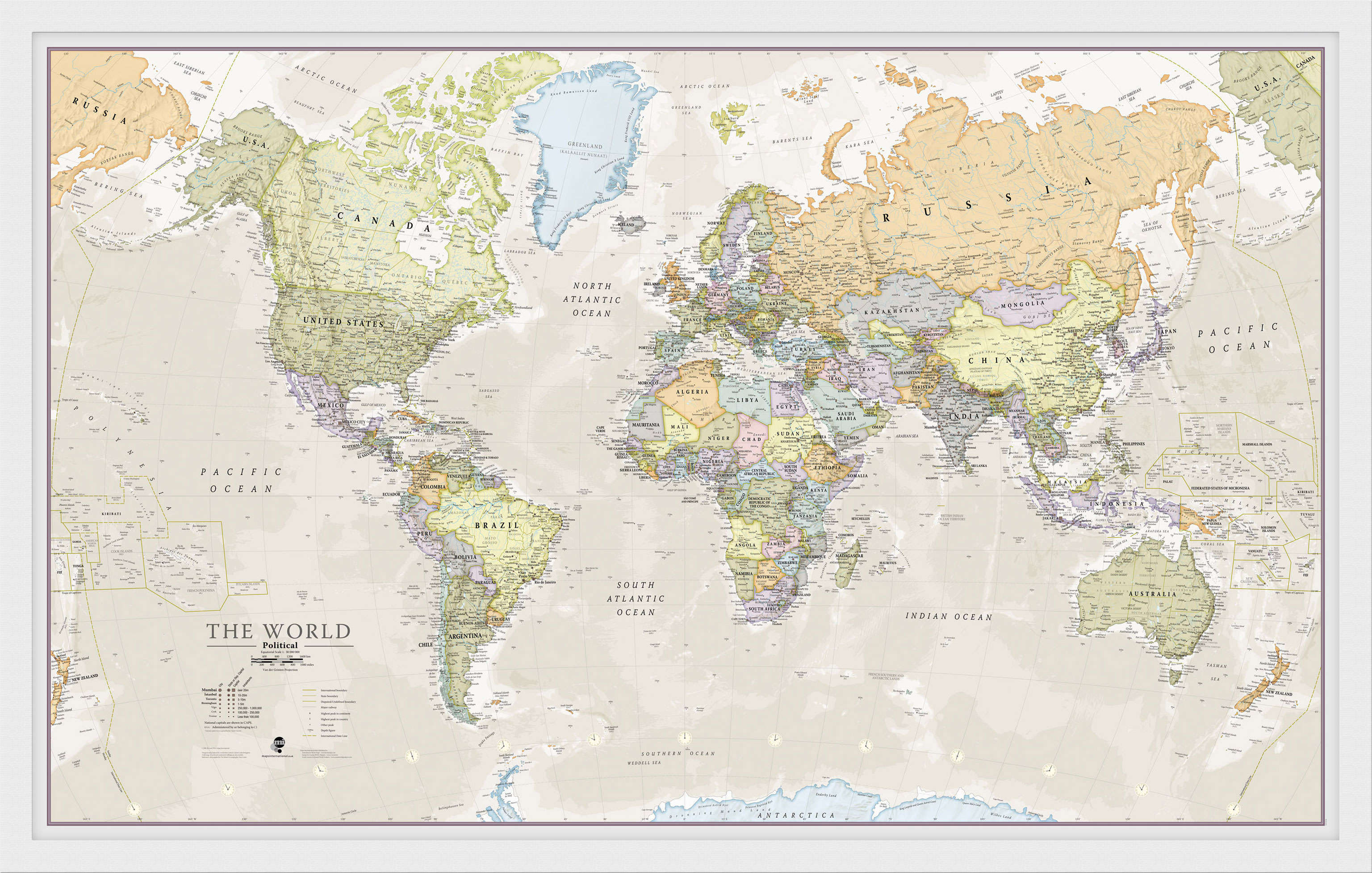WM01192_M_WDWHI - Classic World Map