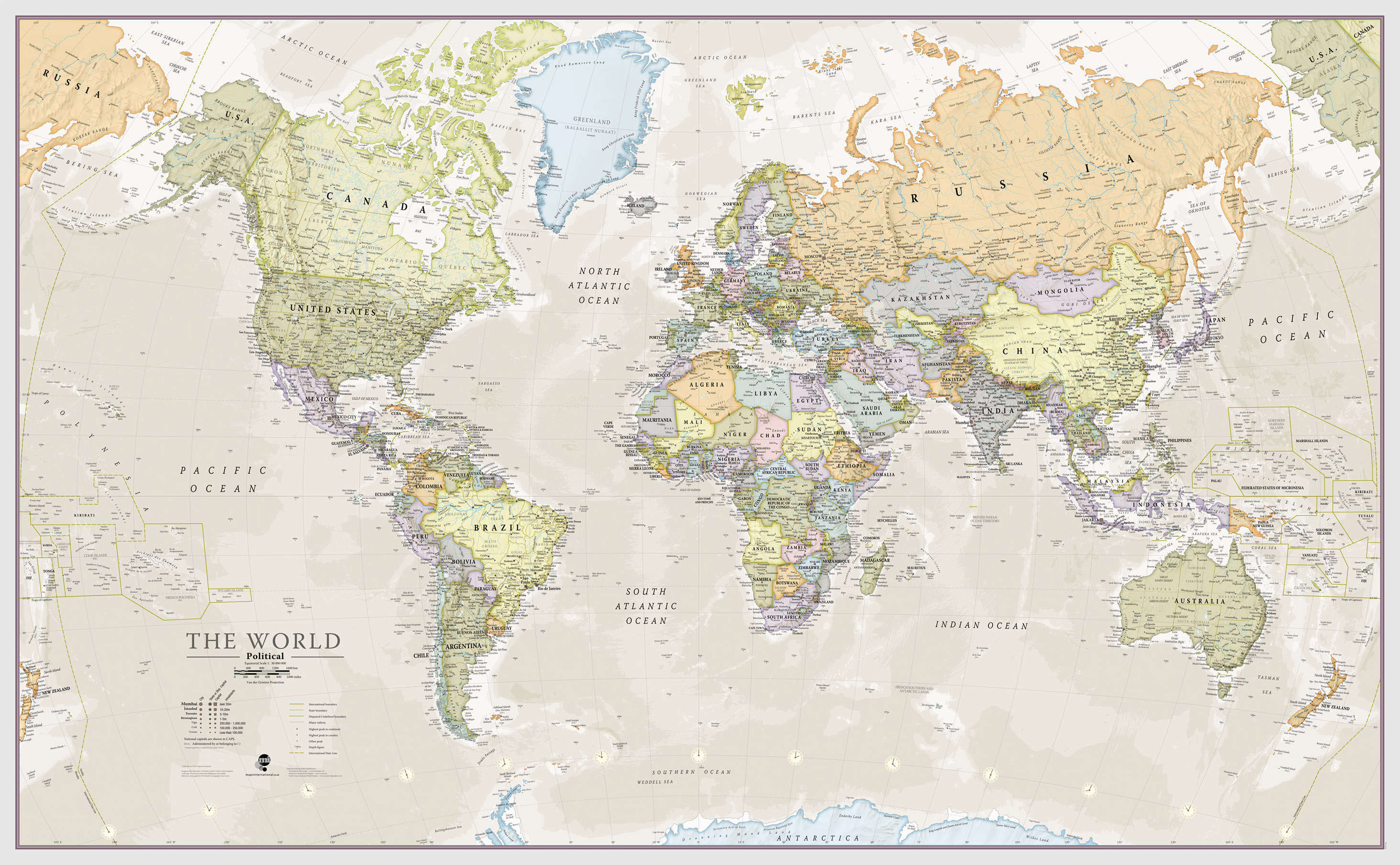 WM01192_H_PAPER - Classic World Map