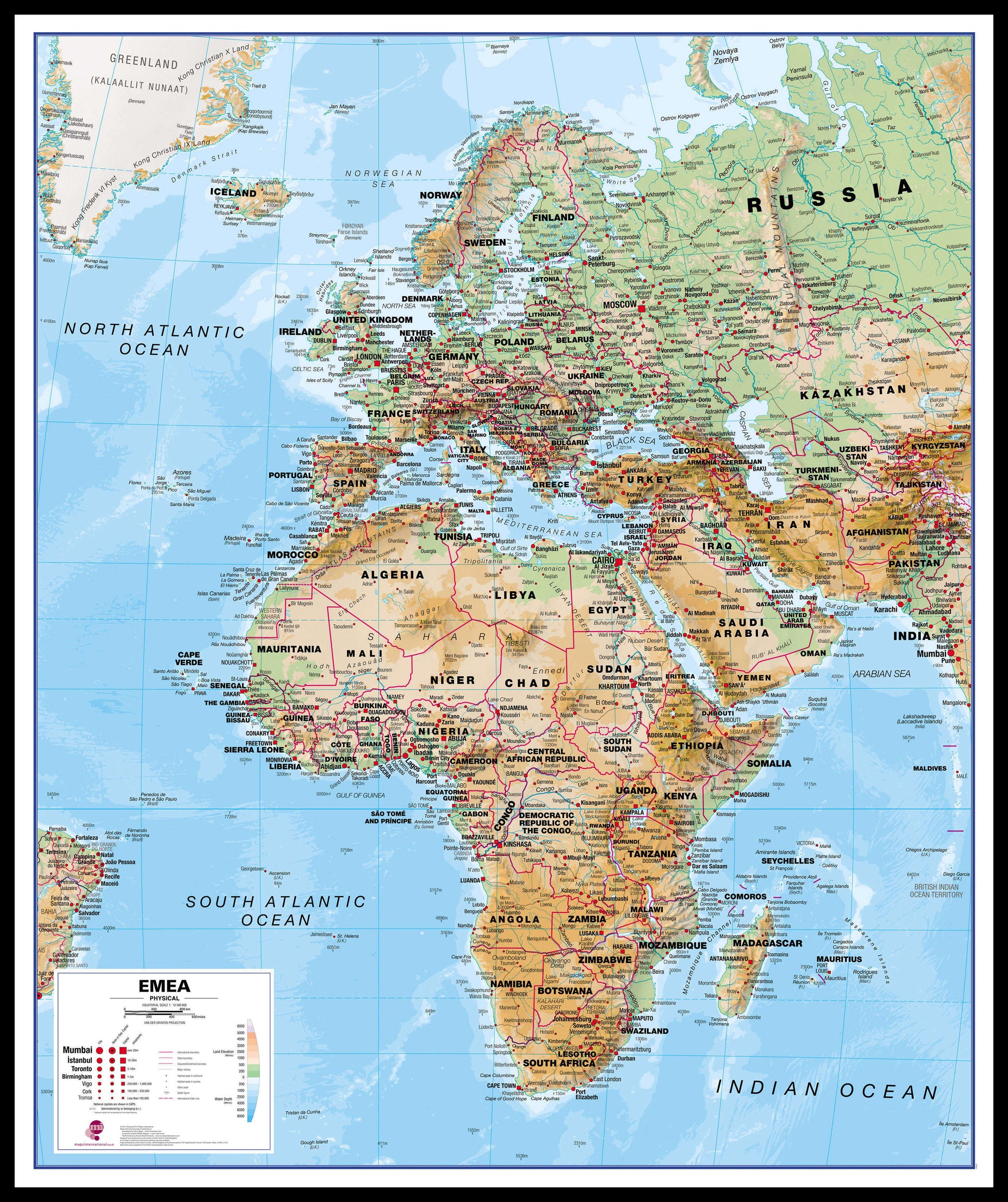 CT00801_L_LBDBL - Europe Middle East Africa (EMEA) Physical Map