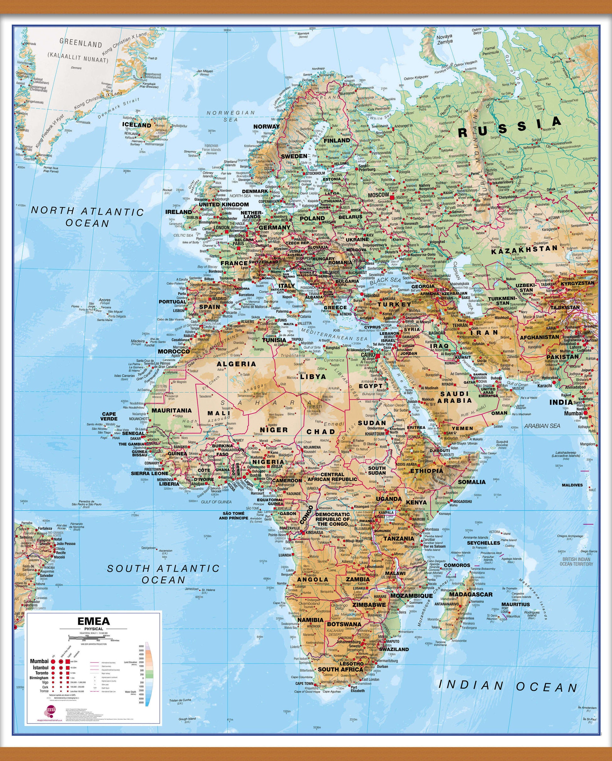 CT00801_L_LWDHB - Europe Middle East Africa (EMEA) Physical Map