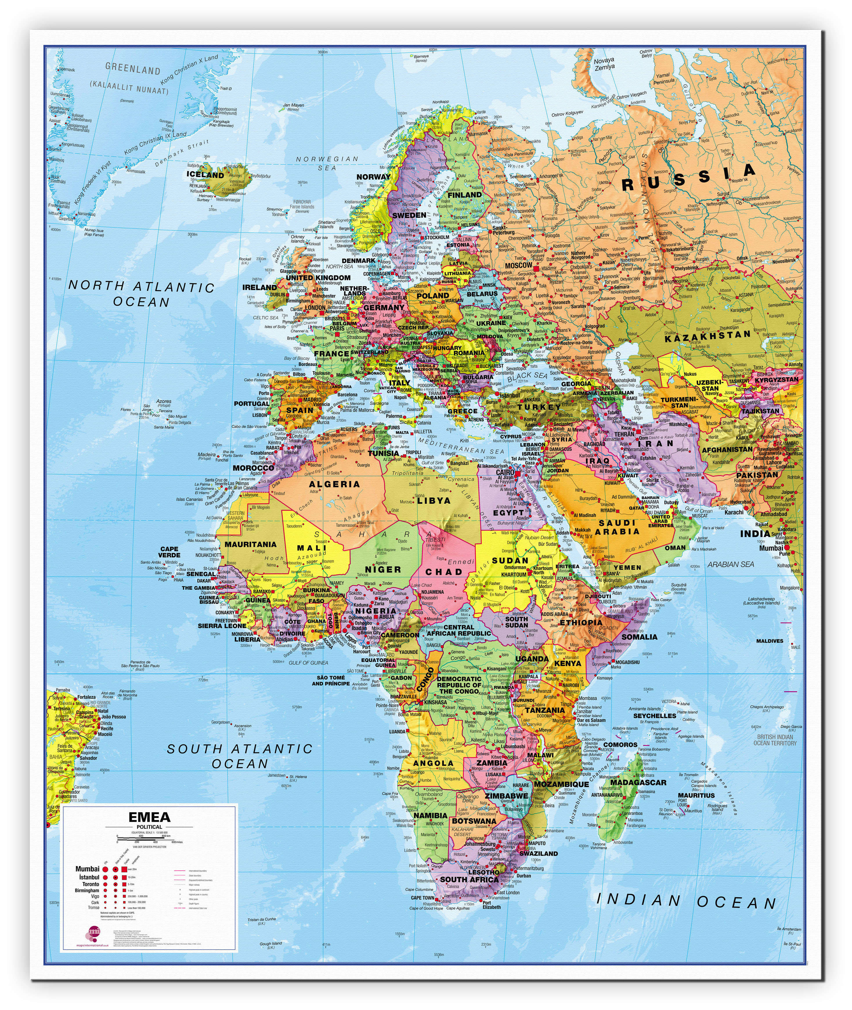 CT00800_L_CANVA - Europe Middle East Africa (EMEA) Political Map