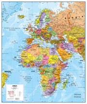 CT00800_L_PAPER - Europe Middle East Africa (EMEA) Political Map