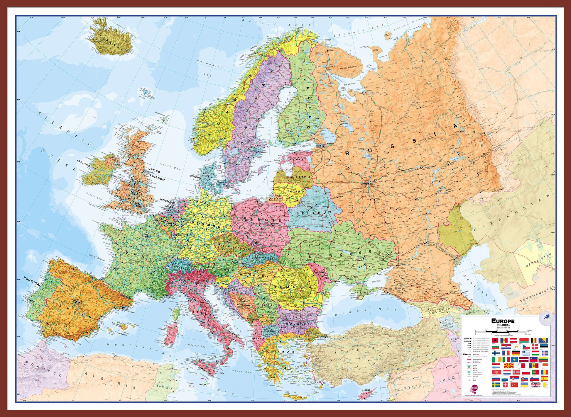 CT00011_L_LBDOK - Europe Wall Map Political