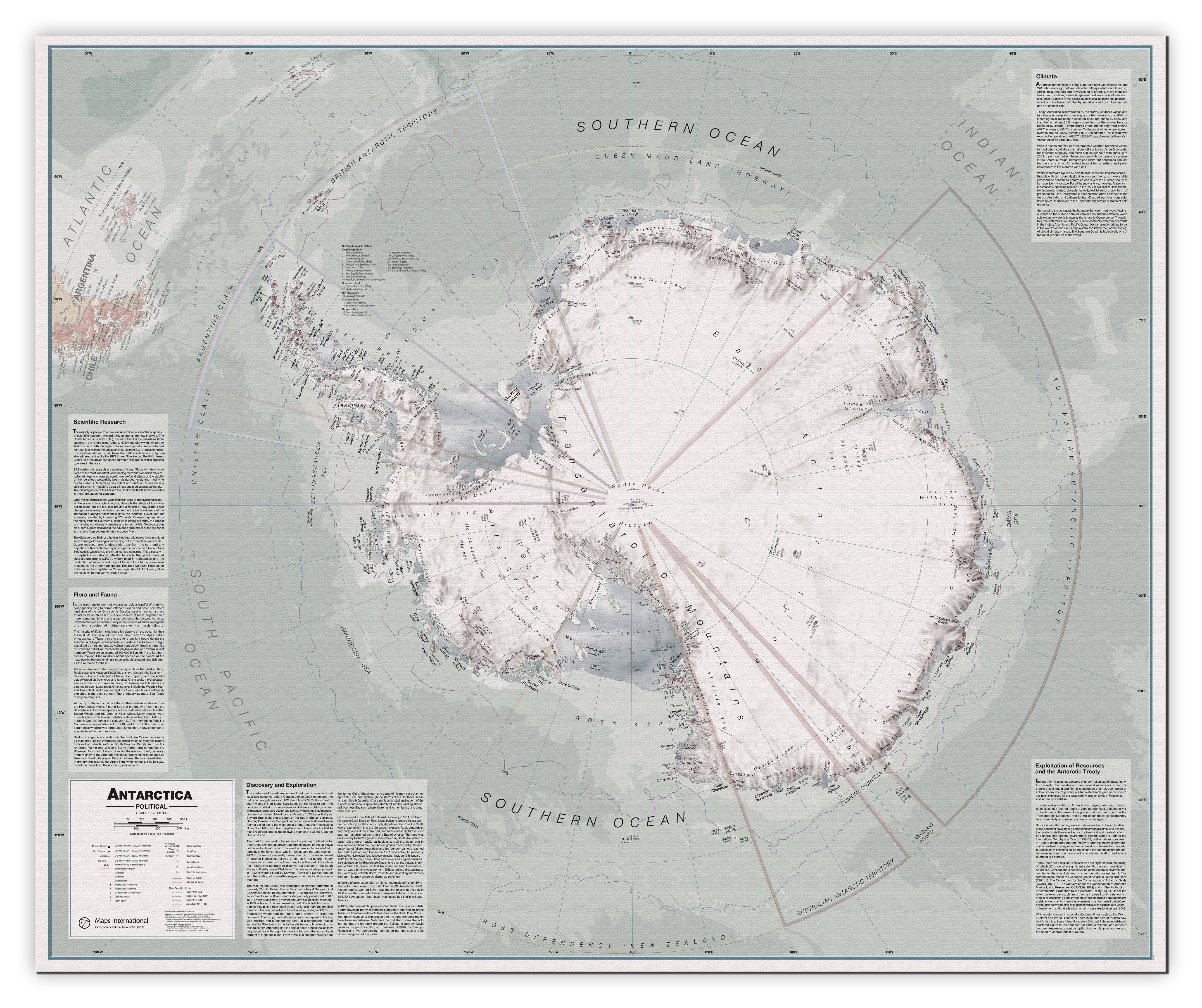 CT00697_L_CANVA - Executive Antarctica Wall Map Political