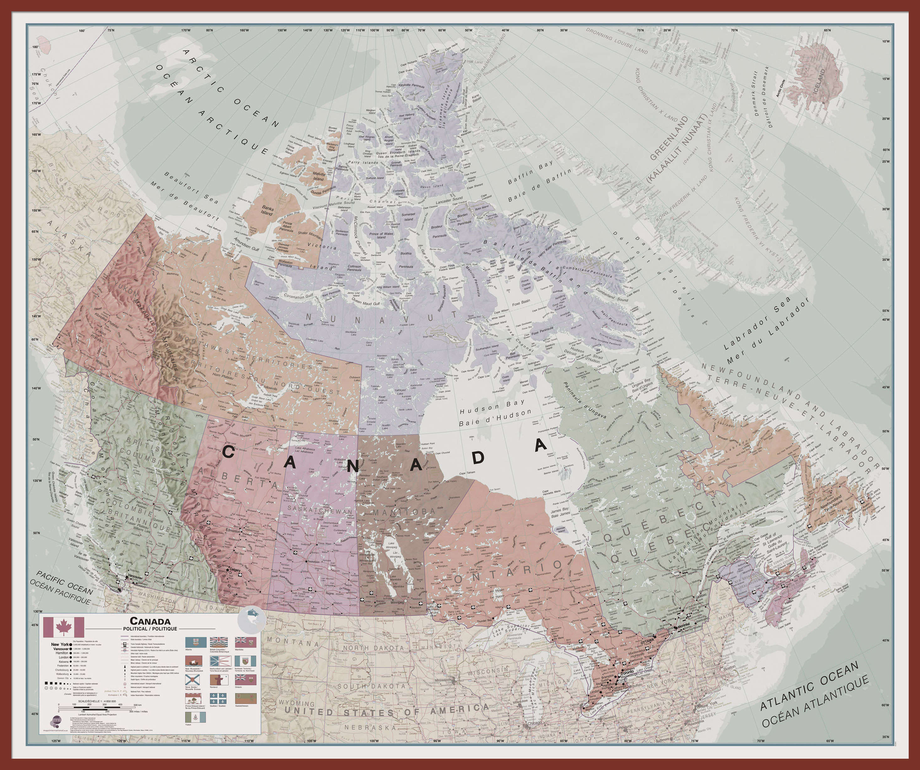CM00703_H_LBDOK - Executive Canada Wall Map