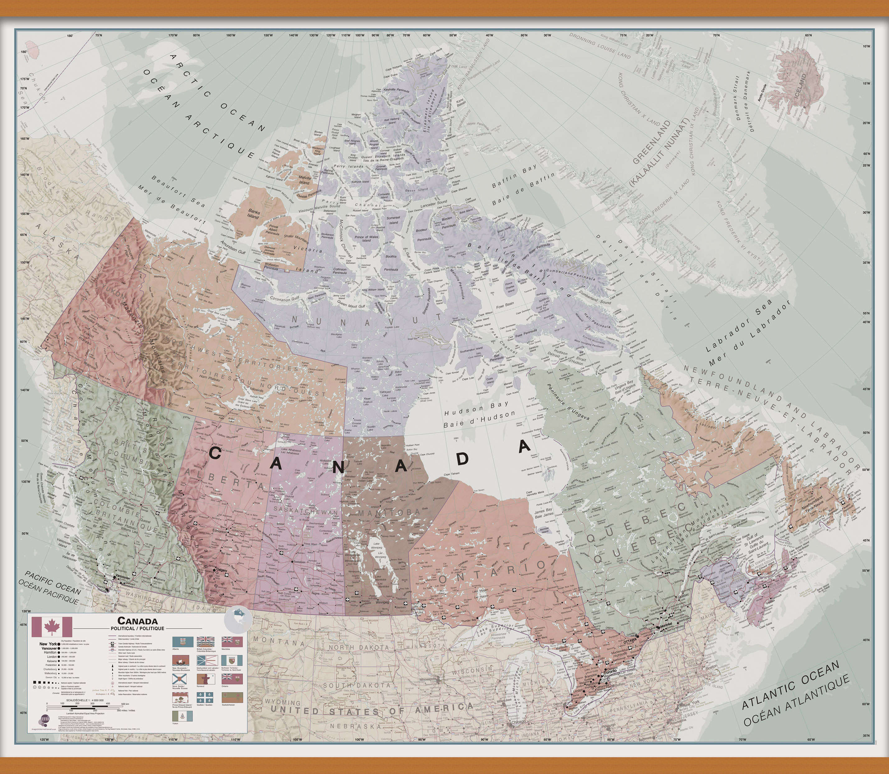 CM00703_L_LWDHB - Executive Canada Wall Map