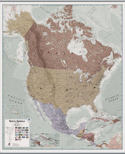 CT00700_L_LAMHB - Executive North America Wall Map Political