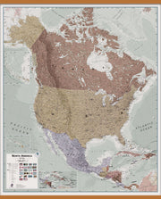 CT00700_L_CWDHB - Executive North America Wall Map Political