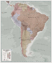 CT00701_L_PAPER - Executive South America Wall Map Political