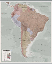 CT00701_H_LAMHB - Executive South America Wall Map Political