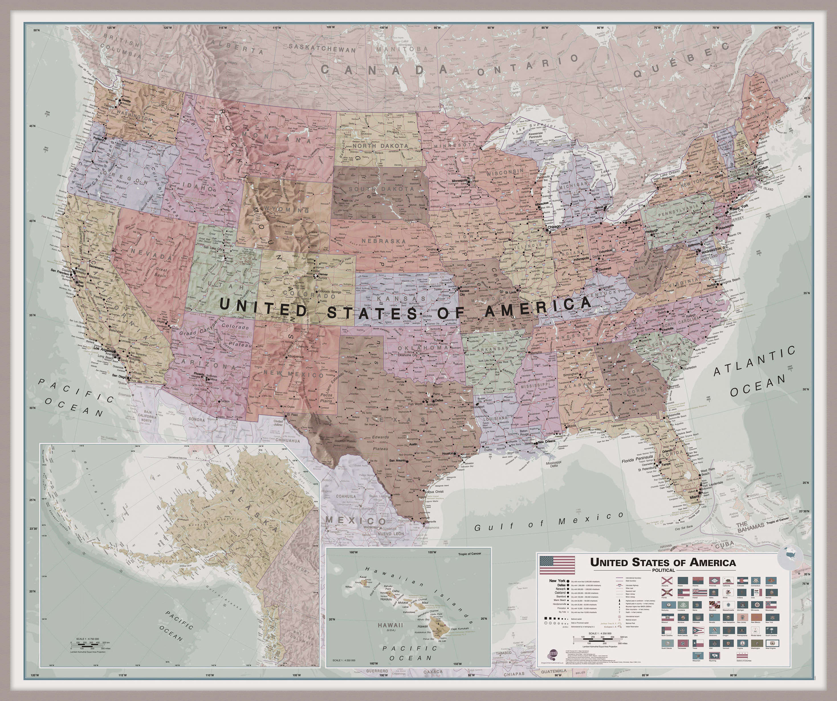 CM00702_H_MGFAL - Executive USA Wall Map