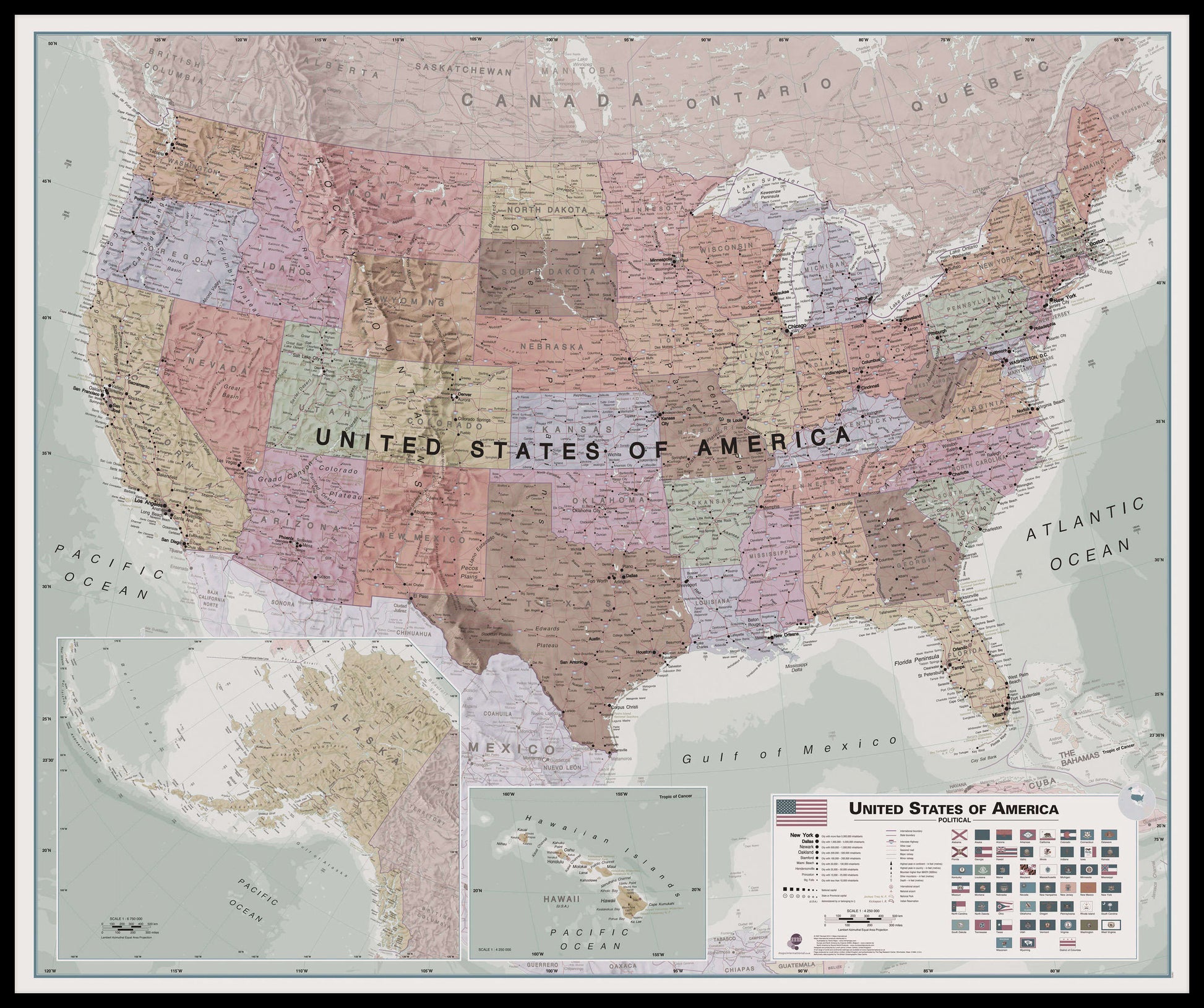CM00702_L_LBDBL - Executive USA Wall Map
