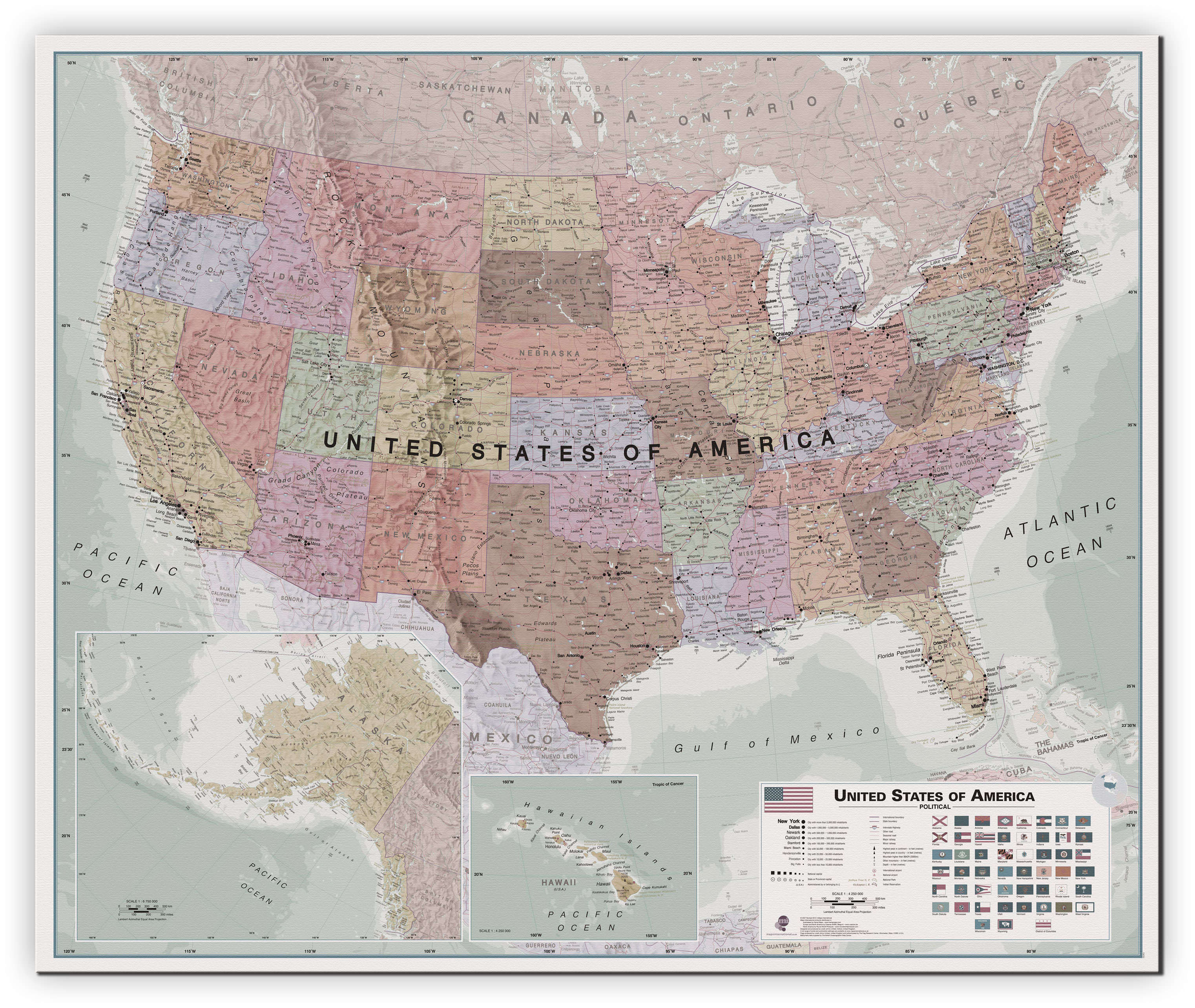 CM00702_L_CANVA - Executive USA Wall Map
